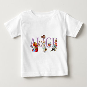T-shirt Pour Bébé Alice au pays des merveilles et amis