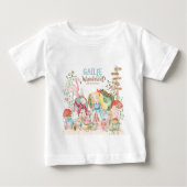 T-shirt Pour Bébé Alice Aventures dans Woderland Anniversaire Tea Pa (Devant)