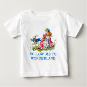 T-SHIRT POUR BÉBÉ ALICE EN WONDERLAND (Devant)