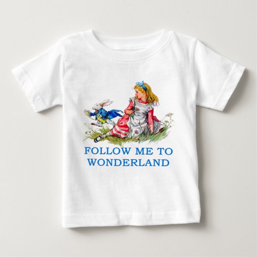 T-SHIRT POUR BÉBÉ ALICE EN WONDERLAND (Devant)