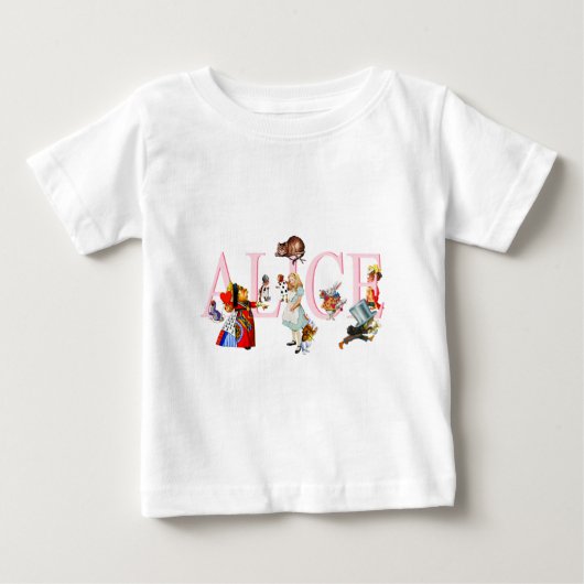 T-SHIRT POUR BÉBÉ ALICE ET AMIS (Devant)