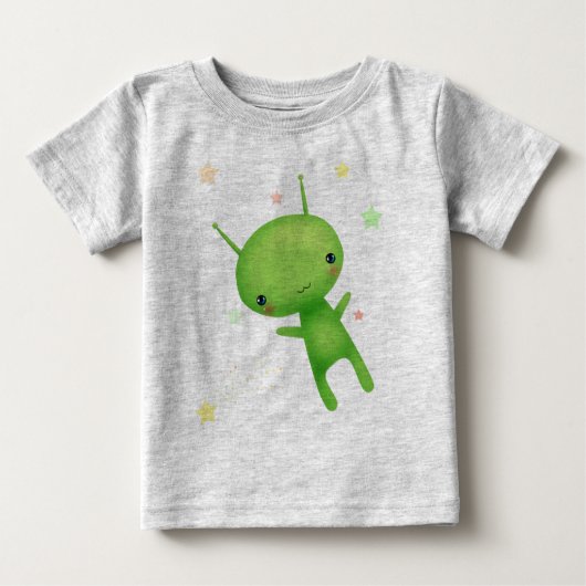 T-shirt Pour Bébé Alien et UFO (Devant)