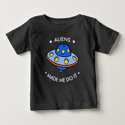 T-shirt Pour Bébé Aliens drôles mignons d'UFO | (Devant)