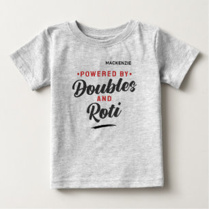 T-shirt Pour Bébé Alimenté par Doubles et Roti