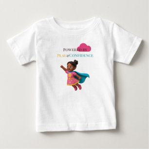 T-shirt Pour Bébé Alimenté par le jeu et la confiance