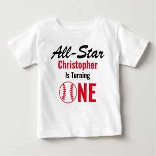 T-shirt Pour Bébé All Star Baseball 1er anniversaire