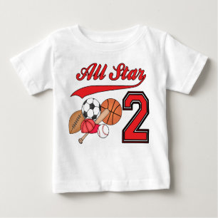 T-shirt Pour Bébé All Star Sports 2e anniversaire