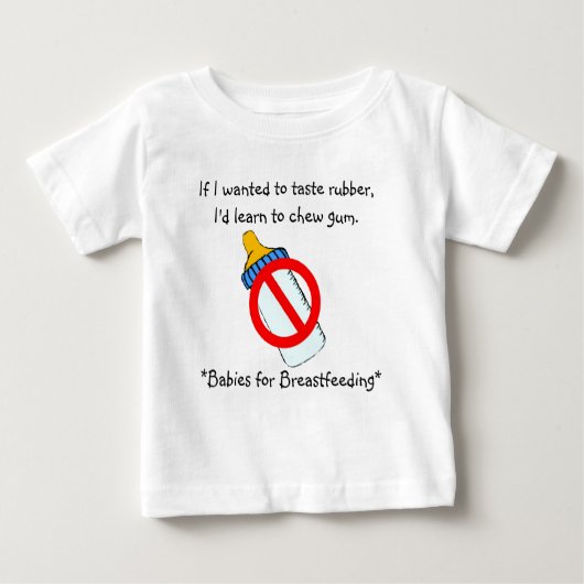 T-shirt Pour Bébé Allaiter (le caoutchouc d'échantillon) (Devant)
