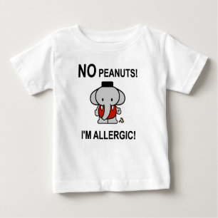 T-shirt Pour Bébé Allergique aux cacahuètes