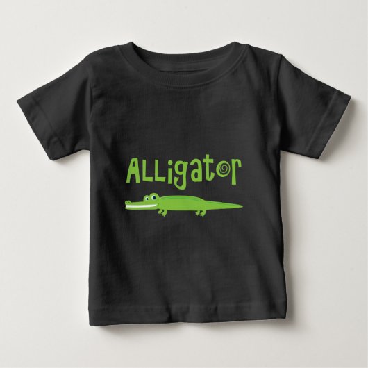 T-shirt Pour Bébé Alligator (Devant)