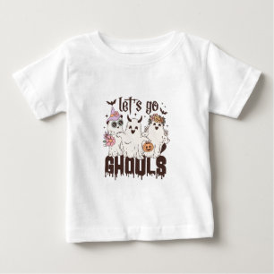 T-shirt Pour Bébé Allons-y les goules Halloween