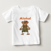 T-shirt Pour Bébé Aloha Monkey (Devant)