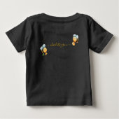 T-shirt Pour Bébé Alors Doux D'Être Une Abeille Anniversaire (Dos)
