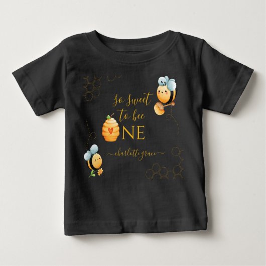 T-shirt Pour Bébé Alors Doux D'Être Une Première Bee Day Baby Bodysu (Devant)