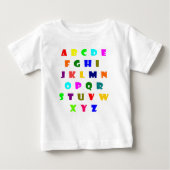 T-shirt Pour Bébé alphabet (Devant)