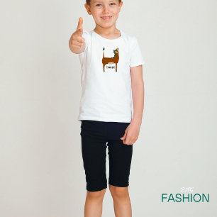 T-shirt Pour Bébé Alphabet animal H pour cheval