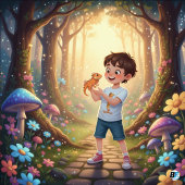 T-shirt Pour Bébé Alphabet animal I pour Iguana