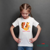 T-shirt Pour Bébé Alphabet animal U pour Unicorne