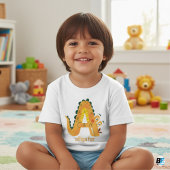 T-shirt Pour Bébé Alphabet des Animaux A pour Alligator