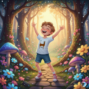 T-shirt Pour Bébé Alphabet des Animaux H pour Cheval