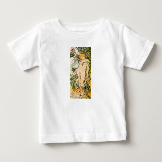 T-shirt Pour Bébé Alphonse Mucha - Iris WB (Devant)