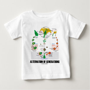 T-shirt Pour Bébé Alternance des générations (cycle de vie de fleur)