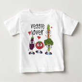T-shirt Pour Bébé Amant végétarien (Devant)