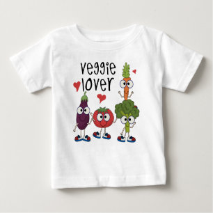 T-shirt Pour Bébé Amant végétarien