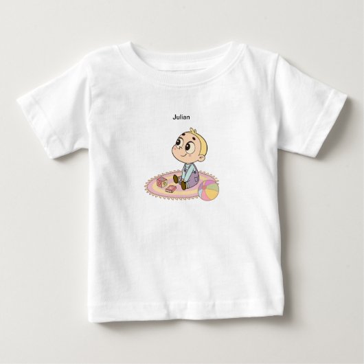 T-shirt Pour Bébé Amazed Boy Illustration (Devant)