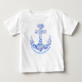 T-shirt Pour Bébé Amelia Island Sea Creatures Ancre (Devant)