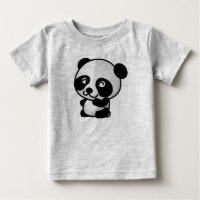 Amende mignonne Jersey de panda de bébé