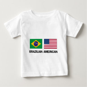 T-shirt Pour Bébé Américain brésilien