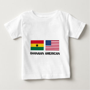 T-shirt Pour Bébé Américain ghanéen