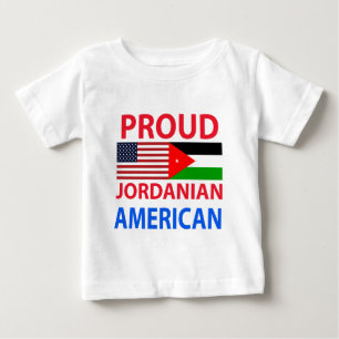 T-shirt Pour Bébé Américain jordanien fier