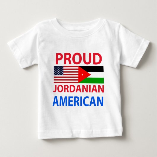 T-shirt Pour Bébé Américain jordanien fier (Devant)