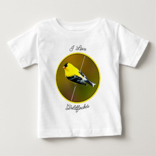 T-shirt Pour Bébé American Goldfinch - Photo originale (Devant)