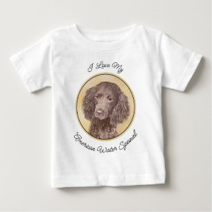 T-shirt Pour Bébé American Water Spaniel Peinture - Original Dog Art