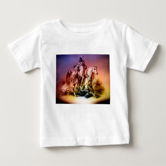 T-shirt Pour Bébé Amérindien (Devant)