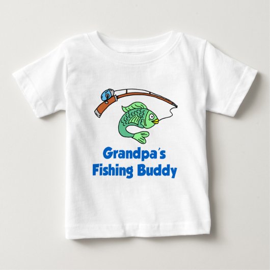 T-shirt Pour Bébé Ami de la pêche du grand-papa (Devant)
