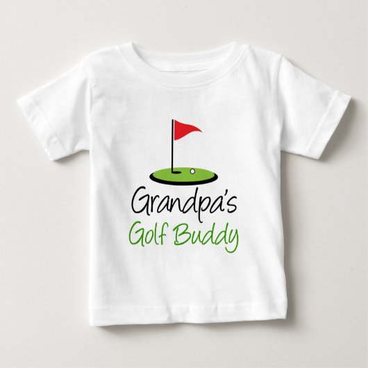 T-shirt Pour Bébé Ami du golf du grand-papa (Devant)