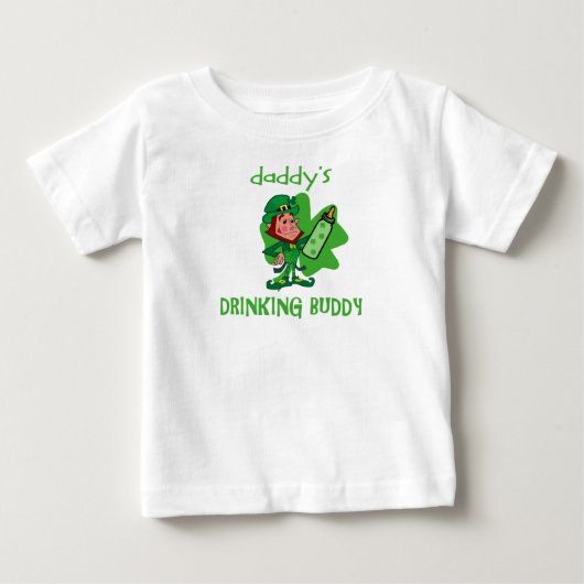 T-shirt Pour Bébé Ami potable du St Pat du papa (Devant)