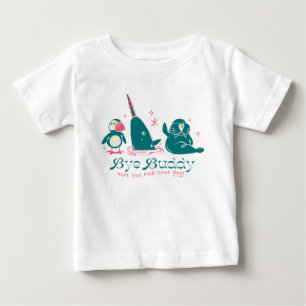 T-shirt Pour Bébé Amis Animaux - Au revoir Buddy, j'espère que tu tr