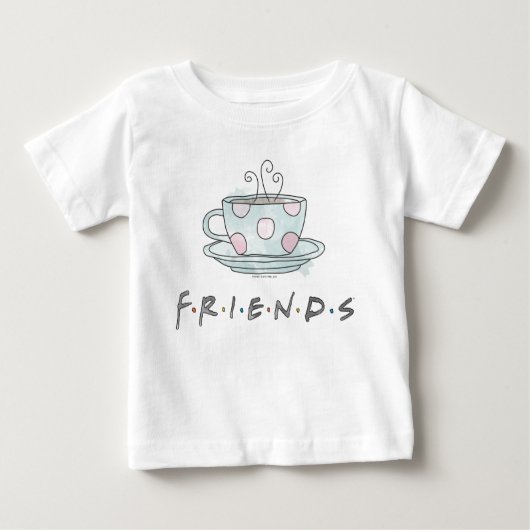 T-shirt Pour Bébé AMIS™ | Aquarelle de café (Devant)