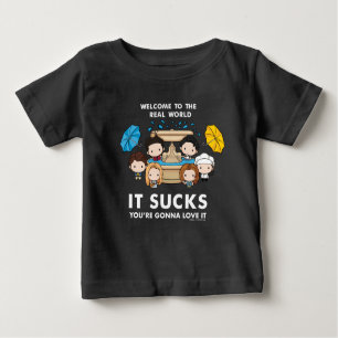 T-shirt Pour Bébé AMIS™ Bienvenue dans le monde réel Chibi
