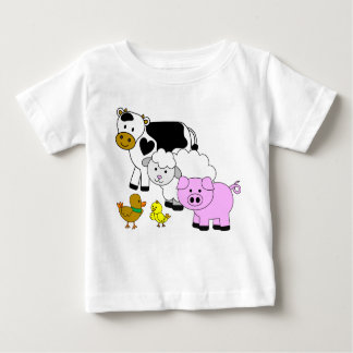 T-shirt Pour Bébé Amis de la ferme