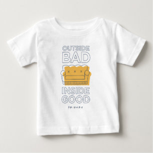 T-shirt Pour Bébé AMIS™   Dehors Mauvais, Inside Good