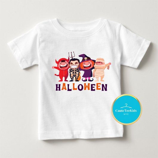 T-shirt Pour Bébé Amis d'Halloween