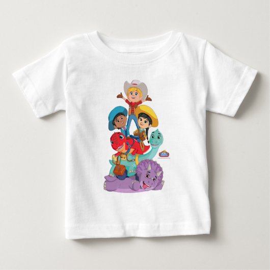 T-shirt Pour Bébé Amis du Ranch Dino (Devant)