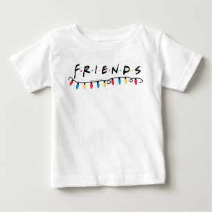 T-shirt Pour Bébé AMIS™   Logo des lumières de Noël