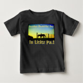 T-shirt Pour Bébé Amish Farms Lititz Pa. Visitez Lititz ! Bébé (Devant)